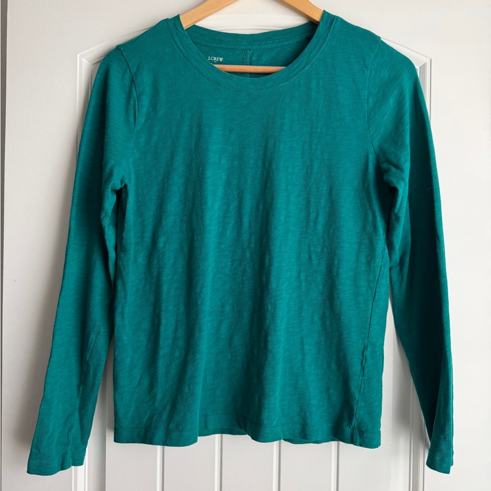 J.Crew Turquoise Girlfriend Tee